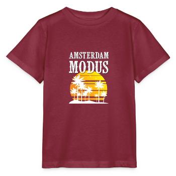 Amsterdam Mode - Stanley/Stella MINI CREATOR Kids’ T-Shirt - burgundy - Front - Kain (125cm)