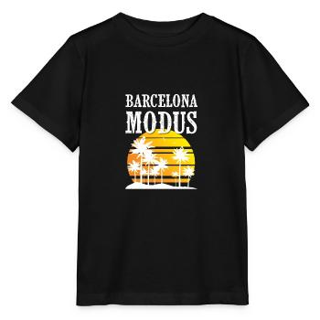 Mode Barcelone - T-shirt bio MINI CREATOR Stanley/Stella Enfant - noir - Devant - Mikhail (115cm)