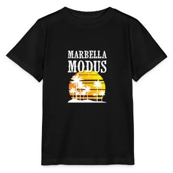 Marbella Mode - T-shirt bio MINI CREATOR Stanley/Stella Enfant - noir - Devant - Mikhail (115cm)