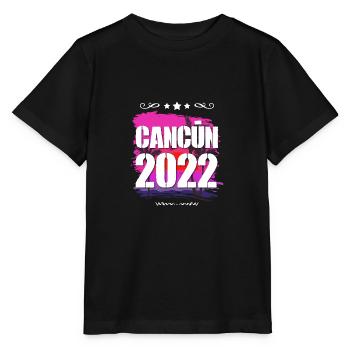 Cancun 2022 - Stanley/Stella Kinder T-Shirt MINI CREATOR  - Schwarz - Vorne - Mikhail (115cm)