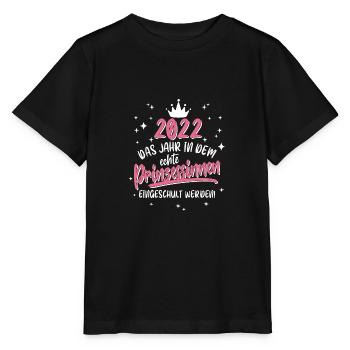 Einschulung 2022 Spruch - Schulanfang Mädchen - Stanley/Stella Kinder T-Shirt MINI CREATOR  - Schwarz - Vorne - Mikhail (115cm)