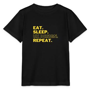 UX Designer - Essen, Schlafen, UX Design - Stanley/Stella Kinder T-Shirt MINI CREATOR  - Schwarz - Vorne - Mikhail (115cm)