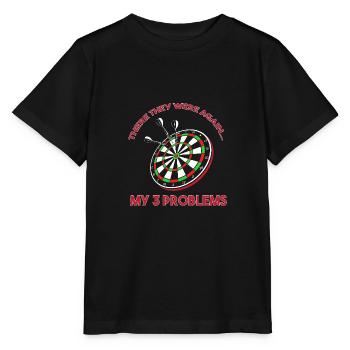 Dart Dartboard Dartpfeil - Stanley/Stella Kinder T-Shirt MINI CREATOR  - Schwarz - Vorne - Mikhail (115cm)