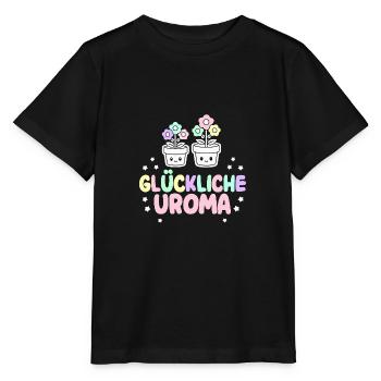 Glückliche Uroma Geburtstag Beste Uroma Muttertag - Stanley/Stella Kinder T-Shirt MINI CREATOR  - Schwarz - Vorne - Mikhail (115cm)