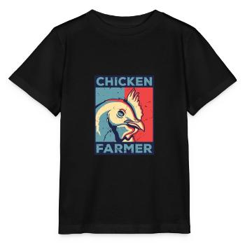 Chicken Farmer Agriculture Agriculteur Farmer Farm - Stanley/Stella Kinder T-Shirt MINI CREATOR  - Schwarz - Vorne - Mikhail (115cm)
