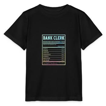Bank Clerk Information And Nutritional Facts Bookk - Stanley/Stella Kinder T-Shirt MINI CREATOR  - Schwarz - Vorne - Mikhail (115cm)
