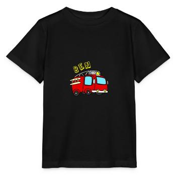 fire Department - Stanley/Stella MINI CREATOR Kids’ T-Shirt - black - Front - Mikhail (115cm)