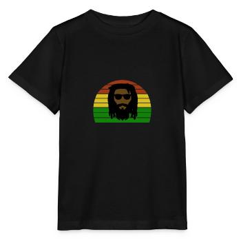Rasta - Dreadlock - Raggae Rasta - Stanley/Stella Kinder T-Shirt MINI CREATOR  - Schwarz - Vorne - Mikhail (115cm)