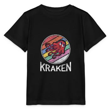 Kraken Children - Stanley/Stella MINI CREATOR Kids’ T-Shirt - black - Front - Mikhail (115cm)