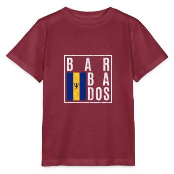 Barbados - Stanley/Stella MINI CREATOR Kids’ T-Shirt - burgundy - Front - Kain (125cm)