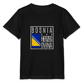 Bosnien und Herzegowina - Stanley/Stella Kinder T-Shirt MINI CREATOR  - Schwarz - Vorne - Mikhail (115cm)