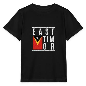 Timor oriental - T-shirt bio MINI CREATOR Stanley/Stella Enfant - noir - Devant - Mikhail (115cm)