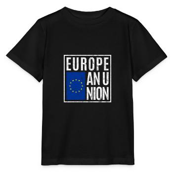 Union européenne - T-shirt bio MINI CREATOR Stanley/Stella Enfant - noir - Devant - Mikhail (115cm)