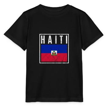 Haiti - Stanley/Stella Kinder T-Shirt MINI CREATOR  - Schwarz - Vorne - Mikhail (115cm)