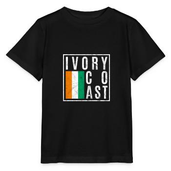 Ivory Coast - Stanley/Stella MINI CREATOR Kids’ T-Shirt - black - Front - Mikhail (115cm)