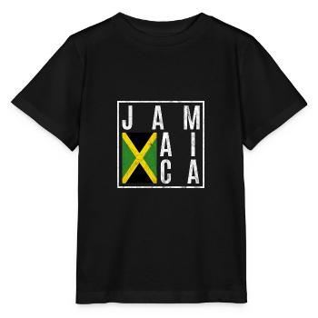 Jamaïque - T-shirt bio MINI CREATOR Stanley/Stella Enfant - noir - Devant - Mikhail (115cm)