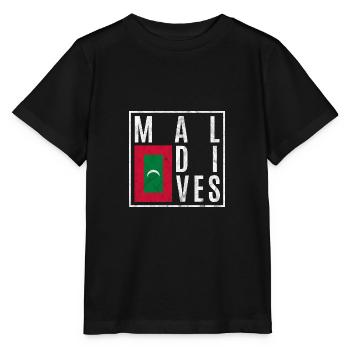Malediven - Stanley/Stella Kinder T-Shirt MINI CREATOR  - Schwarz - Vorne - Mikhail (115cm)