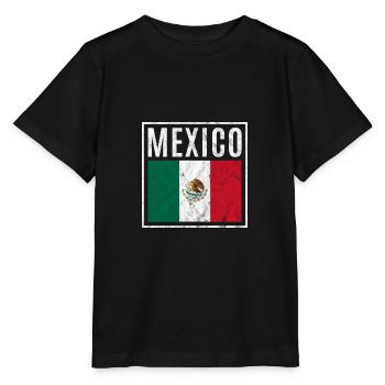 Mexiko - Stanley/Stella Kinder T-Shirt MINI CREATOR  - Schwarz - Vorne - Mikhail (115cm)