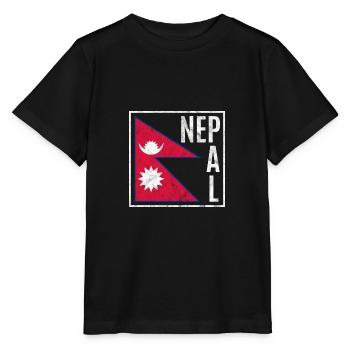 Nepal - Stanley/Stella MINI CREATOR Kids’ T-Shirt - black - Front - Mikhail (115cm)