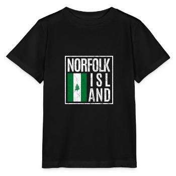 Norfolk Island - Stanley/Stella MINI CREATOR Kids’ T-Shirt - black - Front - Mikhail (115cm)