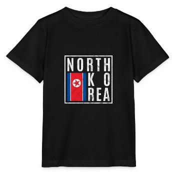 Corée du Nord - T-shirt bio MINI CREATOR Stanley/Stella Enfant - noir - Devant - Mikhail (115cm)