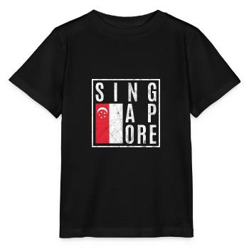 Singapour - T-shirt bio MINI CREATOR Stanley/Stella Enfant - noir - Devant - Mikhail (115cm)