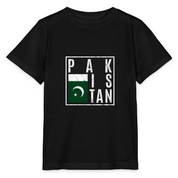 Pakistan - Stanley/Stella Kinder T-Shirt MINI CREATOR  - Schwarz - Vorne - Mikhail (115cm)
