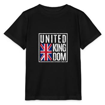Great Britain - Stanley/Stella MINI CREATOR Kids’ T-Shirt - black - Front - Mikhail (115cm)