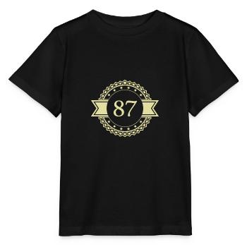 87 Emblème numérique - T-shirt bio MINI CREATOR Stanley/Stella Enfant - noir - Devant - Mikhail (115cm)