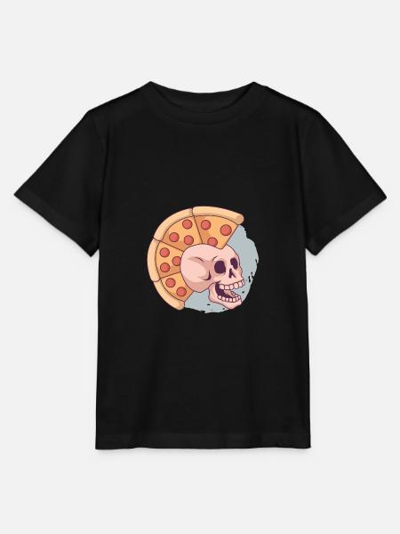 Pizza Mohawk Punk - Stanley/Stella Kinder T-Shirt MINI CREATOR  - Schwarz