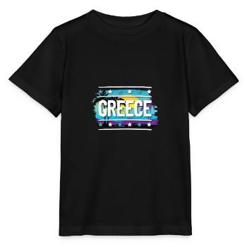 Greece - Stanley/Stella MINI CREATOR Kids’ T-Shirt - black - Front - Mikhail (115cm)