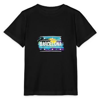 Barcelona - Stanley/Stella MINI CREATOR Kids’ T-Shirt - black - Front - Mikhail (115cm)