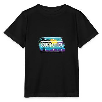 Afrique du Sud - T-shirt bio MINI CREATOR Stanley/Stella Enfant - noir - Devant - Mikhail (115cm)