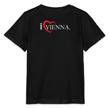 I love Vienna White - Stanley/Stella Kinder T-Shirt MINI CREATOR  - Schwarz - Vorne - Mikhail (115cm)