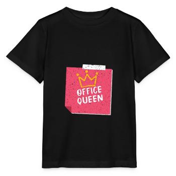 office queen büro köngin sekretärin mitarbeiterin - Stanley/Stella Kinder T-Shirt MINI CREATOR  - Schwarz - Vorne - Mikhail (115cm)