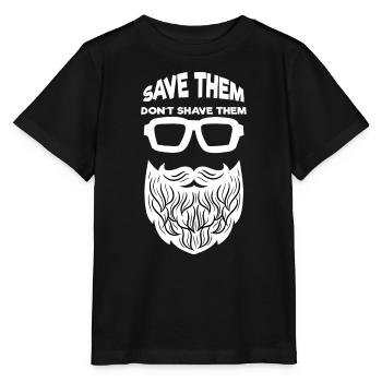 Coiffure de barbe Barbe Rasage de barbe Déclaration de croissance de la barbe - T-shirt bio MINI CREATOR Stanley/Stella Enfant - noir - Devant - Mikhail (115cm)