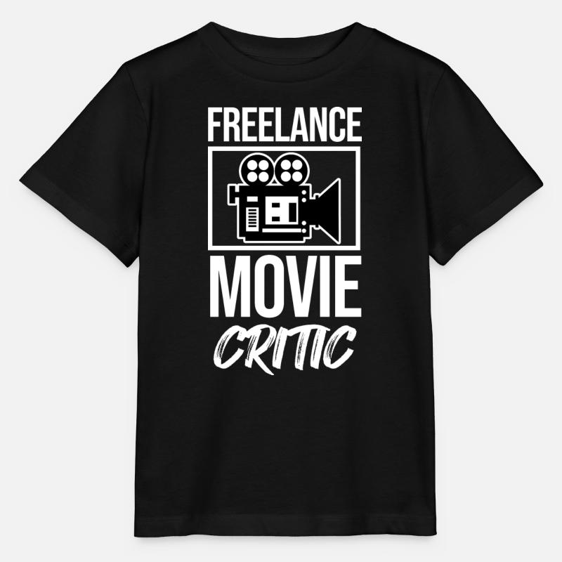 Films, Cineaste, Cinéma, Déclaration, Soirée cinéma, Caméra - T-shirt bio MINI CREATOR Stanley/Stella Enfant - noir