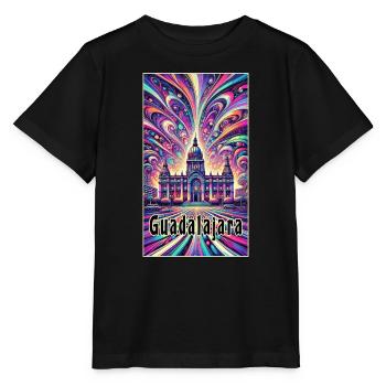 Guadalajara Mexiko Kunst Design - Stanley/Stella Kinder T-Shirt MINI CREATOR  - Schwarz - Vorne - Mikhail (115cm)