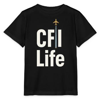 Instructeur de vol Cfi Pilote Instructeur d’aviation - T-shirt bio MINI CREATOR Stanley/Stella Enfant - noir - Devant - Mikhail (115cm)