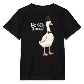 Mr. Dumme Gans Lustiger Bräutigam-Hochzeitshumor - Stanley/Stella Kinder T-Shirt MINI CREATOR  - Schwarz - Vorne - Mikhail (115cm)