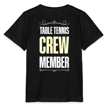 Table Tennis Crew - Stanley/Stella Kinder T-Shirt MINI CREATOR  - Schwarz - Vorne - Mikhail (115cm)