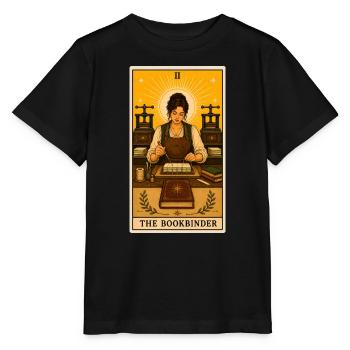 Buchbinderin | Handwerk Buch Tarot - Stanley/Stella Kinder T-Shirt MINI CREATOR  - Schwarz - Vorne - Mikhail (115cm)