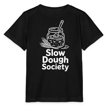 Slow Dough Society Logo - Stanley/Stella Kinder T-Shirt MINI CREATOR  - Schwarz - Vorne - Mikhail (115cm)