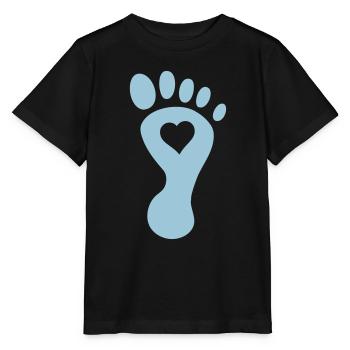 foot heart - Stanley/Stella MINI CREATOR Kids’ T-Shirt - black - Front - Mikhail (115cm)