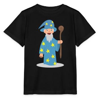 Magicien - T-shirt bio MINI CREATOR Stanley/Stella Enfant - noir - Devant - Mikhail (115cm)