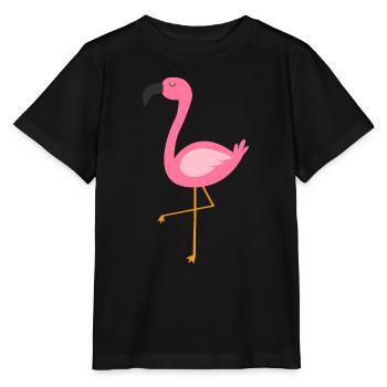 Simple Flamingo - Stanley/Stella MINI CREATOR Kids’ T-Shirt - black - Front - Mikhail (115cm)