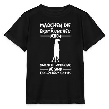 Erdmännchen - Stanley/Stella Kinder T-Shirt MINI CREATOR  - Schwarz - Vorne - Mikhail (115cm)