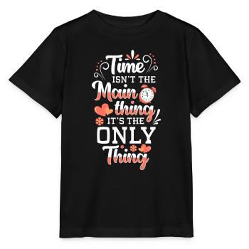 Compte à rebours à vie du sablier - T-shirt bio MINI CREATOR Stanley/Stella Enfant - noir - Devant - Mikhail (115cm)