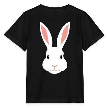 White female rabbit - Stanley/Stella MINI CREATOR Kids’ T-Shirt - black - Front - Mikhail (115cm)