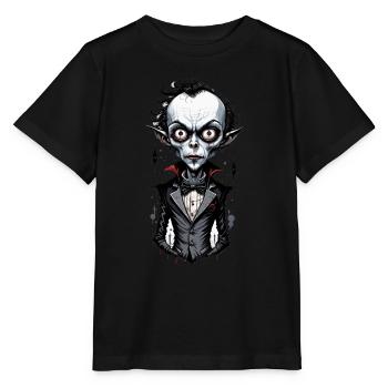 un vampire à grosse tête 8 - T-shirt bio MINI CREATOR Stanley/Stella Enfant - noir - Devant - Mikhail (115cm)